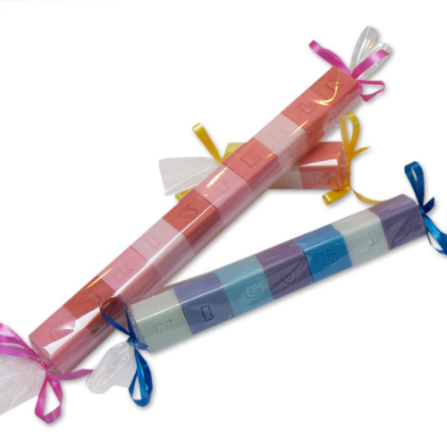 Saponetta cubo colore lettera