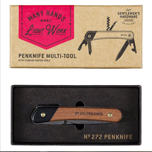 Coltello multifunzione Gentlemen's Hardware personalizzato scatola