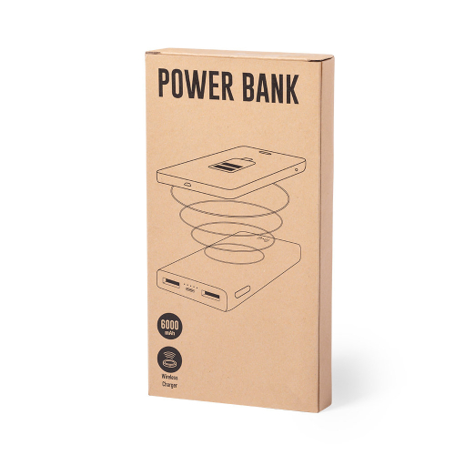 Scatola power bank personalizzato senza fili