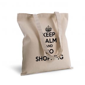 Borsa shopper di tela keep calm personalizzata