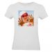 T-shirt donna grigia personalizzata foto