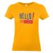 T-shirt Hello gialla