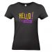 T-shirt Hello nera