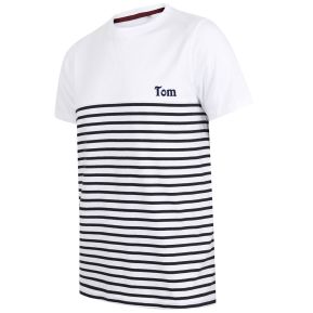 T-shirt Navy Style con nome ricamato