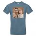 T-shirt uomo blu stone personalizzata foto