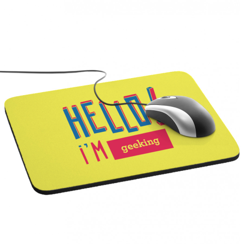 Tappetino mouse Hello personalizzato con nome