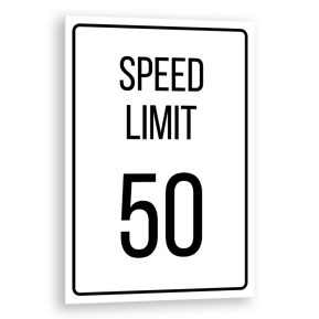 Targa stile americano Speed Limit personalizzata