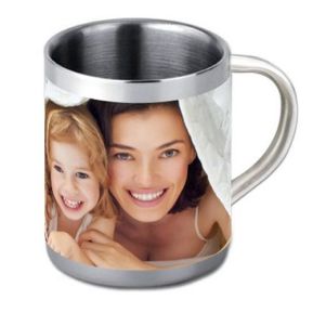 Tazza in acciaio personalizzata foto Tazza in acciaio personalizzata foto