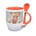 Tazza personalizzata con foto arancione