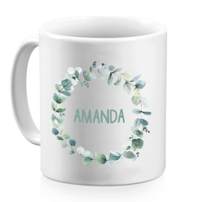 Tazza personalizzata floreale