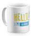 Tazza Hello personalizzabile gialla