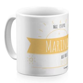 Tazza personalizzata messaggio di sole