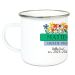 Tazza personalizzata smaltata campo di fiori