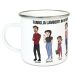 Tazza smaltata Manga family