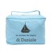 Trousse da bagno vanity case personalizzata azzurra