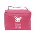 Trousse da bagno vanity case personalizzata fucsia