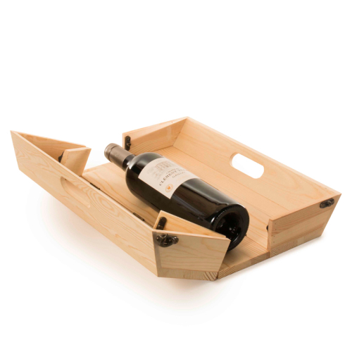 Cassetta vino personalizzabile vassoio