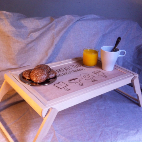 Vassoio colazione a letto personalizzabile