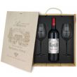 Cofanetto vino e bicchieri amore
