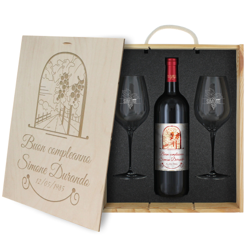 Vino tradizionale con vigneto