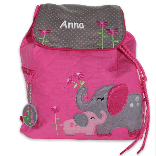 Zaino personalizzato elefantino rosa