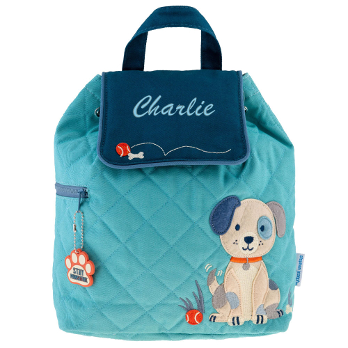 Zainetto personalizzato cane blu