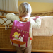 Zaino personalizzato con bambino e coniglio