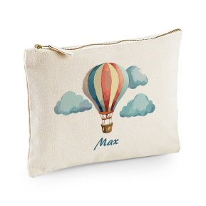 Pochette personalizzata con decorazione mongolfiera
