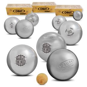 3 set di bocce da ptanque OBUT personalizzate