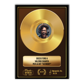 Disco d'oro personalizzato con foto