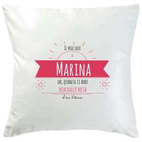 Cuscino personalizzato messaggio di sole
