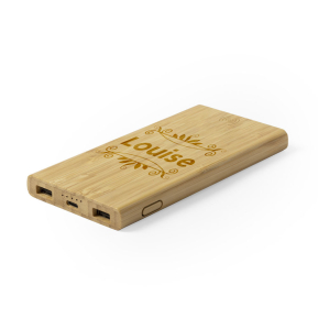 Power Bank in bamb personalizzato - 6.000 mAh 