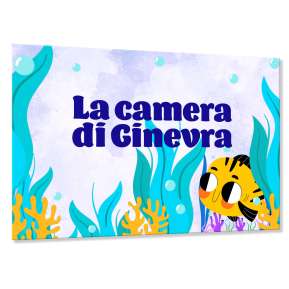 Targa porta cameretta personalizzata In fondo al mar