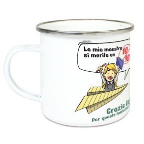 Tazza smaltata Alunno modello