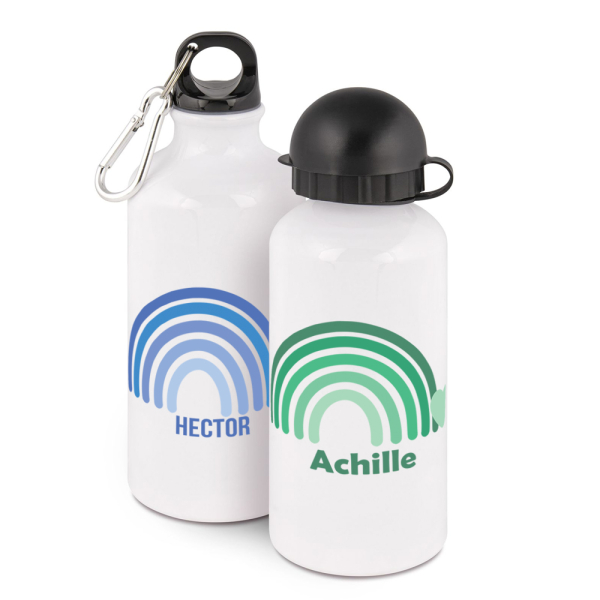 Borraccia d'acqua con personalizzazione arcobaleno