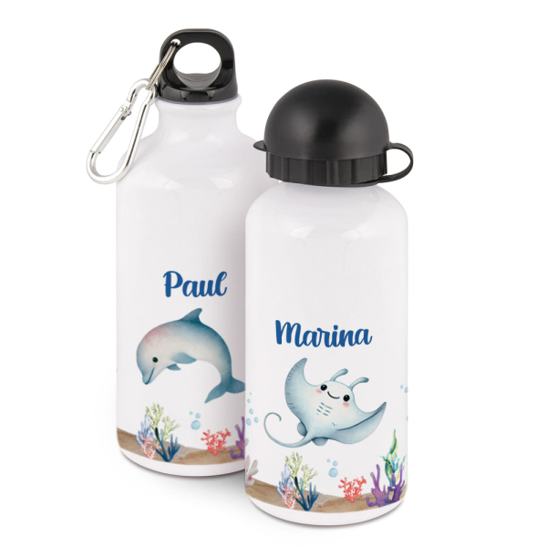 Borraccia d'acqua con stampa oceano