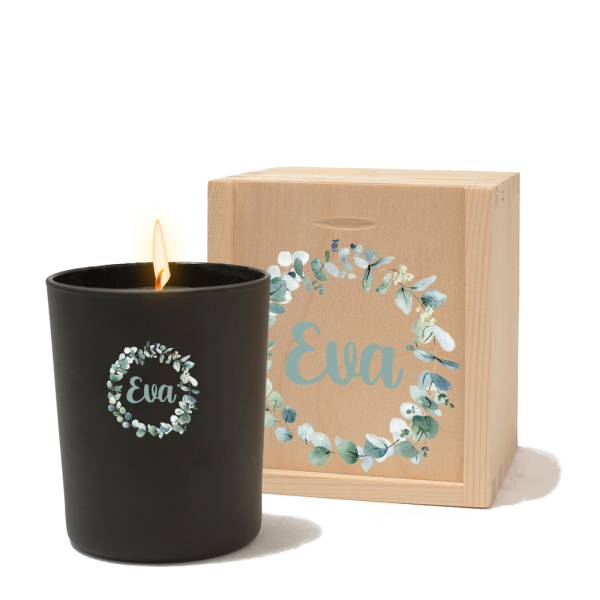Candela cornice floreale