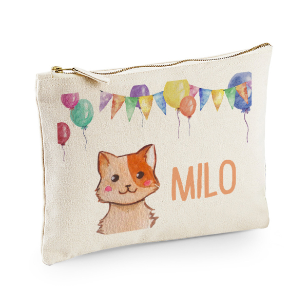 Astuccio personalizzato con palloncini e animali