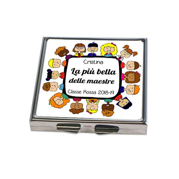 Specchietto personalizzato grazie maestra