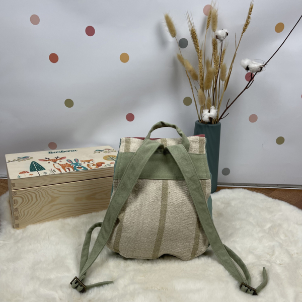Zaino personalizzato con bambino e topo