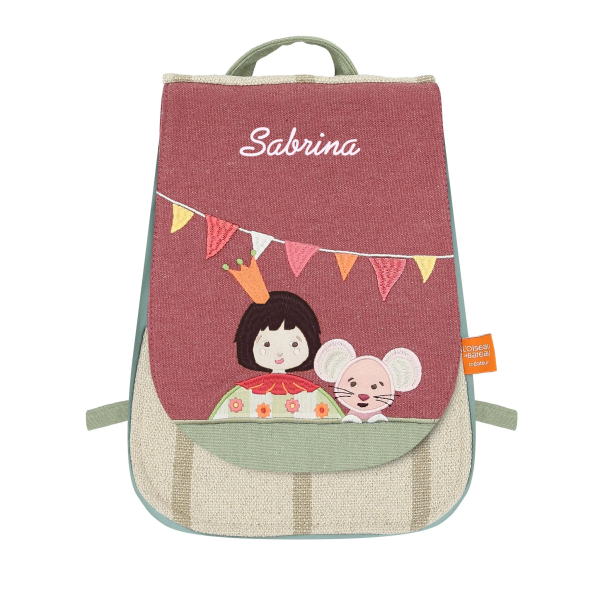 Zaino personalizzato con bambino e topo