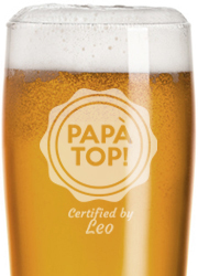 bicchiere da birra con incisione in lingua tedesca Bester Papa II idea regalo per la festa del papà FORYOU24 Leonardo 