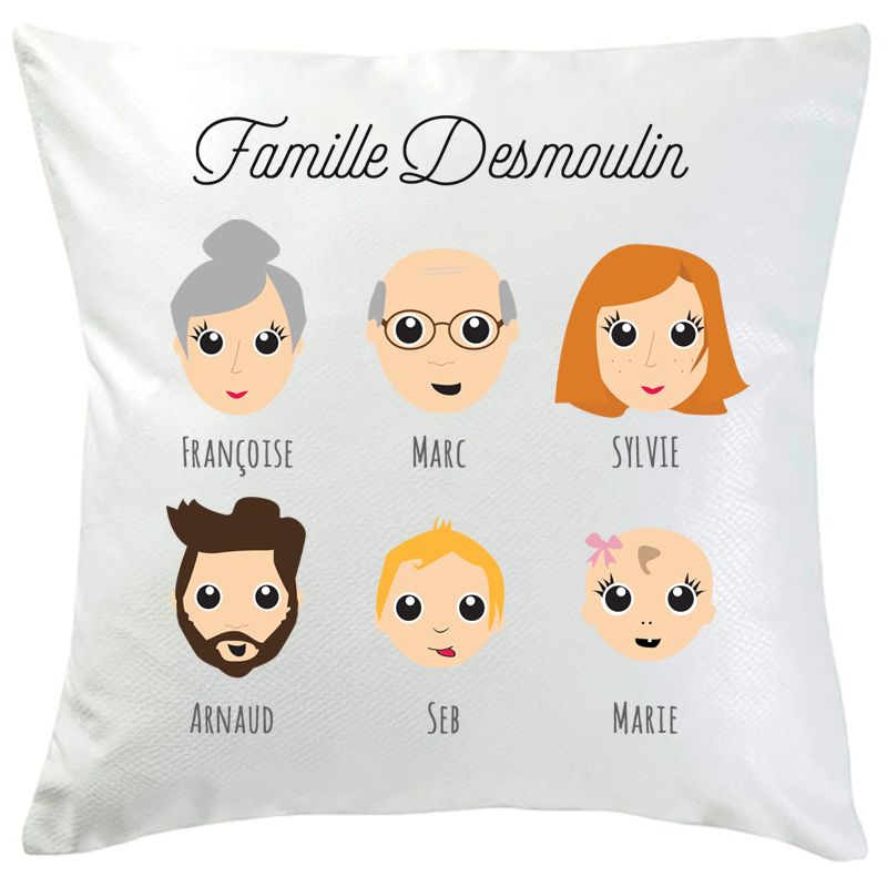 Coussin We are family