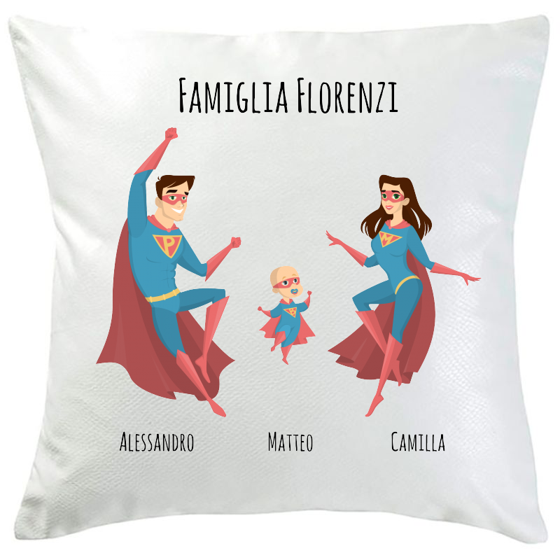 Cuscino personalizzato supereroi