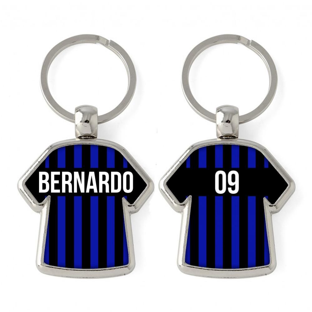 Portachiavi Maglia squadra a righe personalizzato Portachiavi Maglia squadra a righe personalizzato