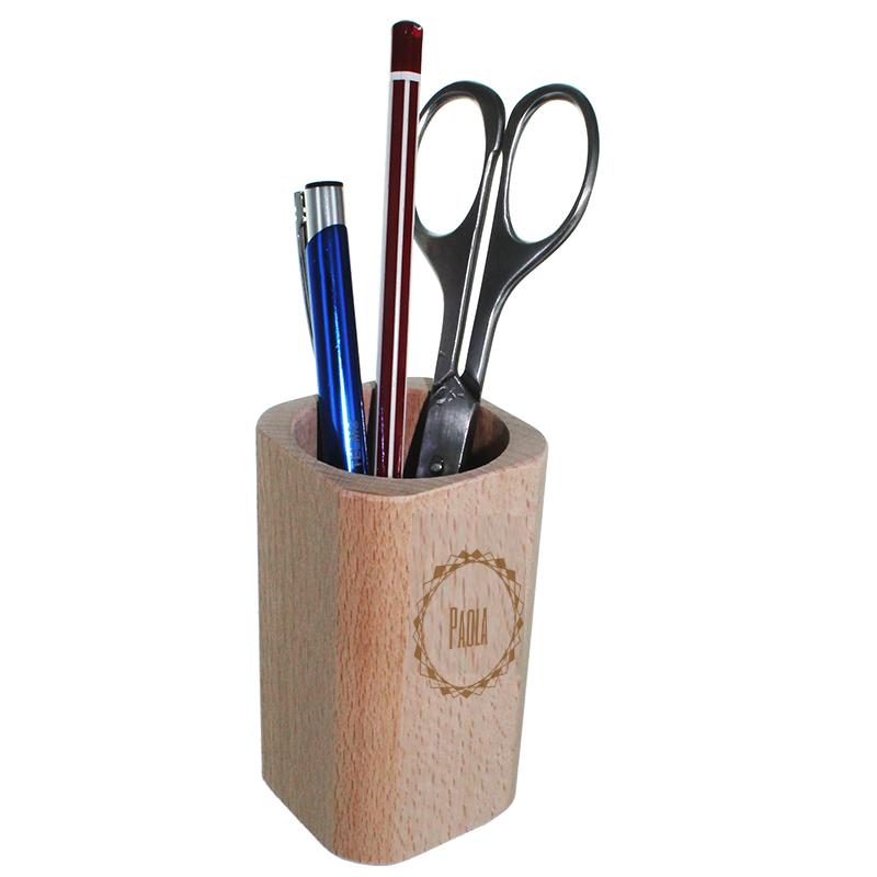 Portapenne in legno personalizzato Portapenne in legno personalizzato